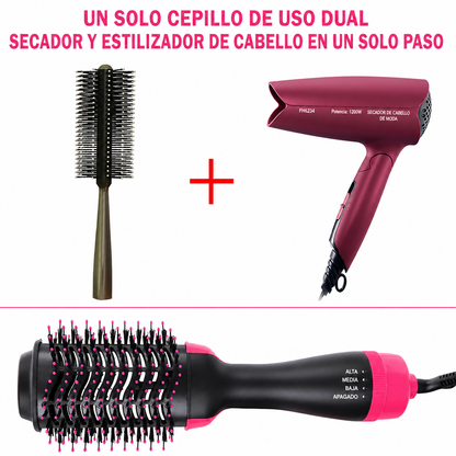 CEPILLO SECADOR DE PELO - ONE STEP / ALISADOR MULTIFUNCIONAL
