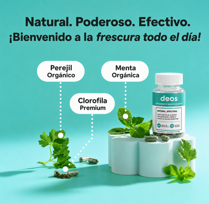 DEOS DESODORANTE INTERNO SUPLEMENTO NATURAL - 60 CÁPSULAS